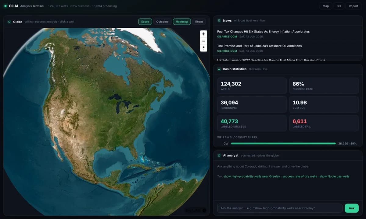 drilling intel - product screenshot